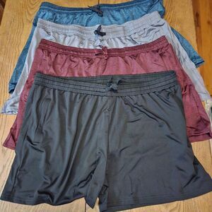 4 Pack Real Essentials Quick Dry Shorts Womens‎ Size 2x New
